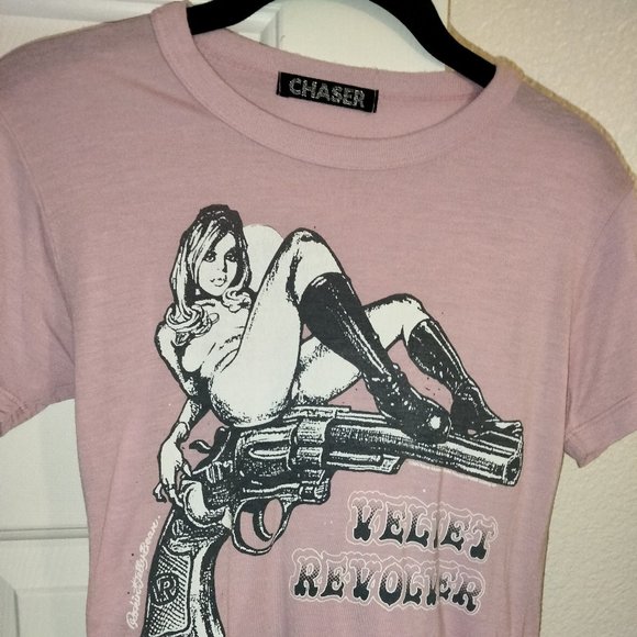 EXTREMELY RARE VELVET REVOLVER BABYDOLL SHIRT - Picture 3 of 8